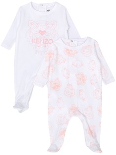 Kenzo Kids комплект с комбинезоном с принтом тигра