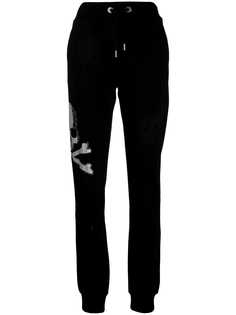 Philipp Plein спортивные брюки с логотипом Skull