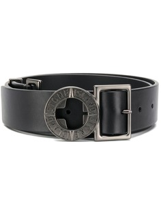 Stone Island embossed buckle belt