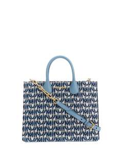 Miu Miu jacquard logo tote bag