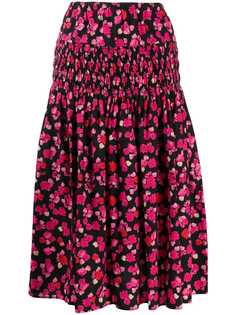 Kenzo floral print midi skirt