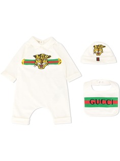 Gucci Kids leopard print romper set