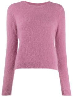 Bellerose round neck fuzzy knit sweater