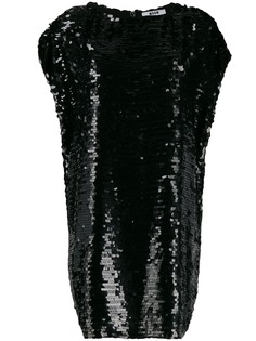 MSGM sleeveless sequinned dress