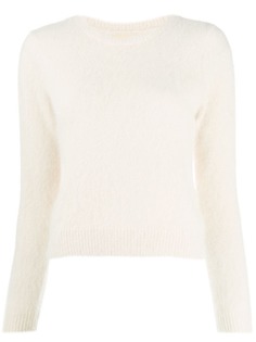 Bellerose round neck fuzzy knit jumper