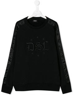 Diesel Kids embroidered logo sweater