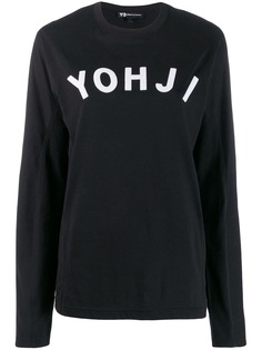 Y-3 топ Yohji с принтом