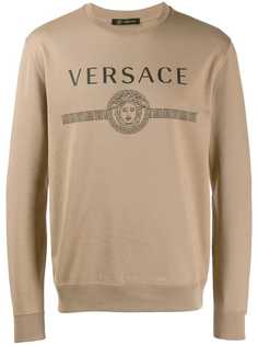 Versace logo print sweatshirt