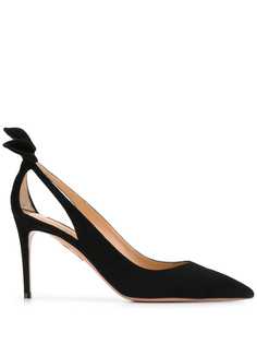 Aquazzura Deneuve bow detail pumps