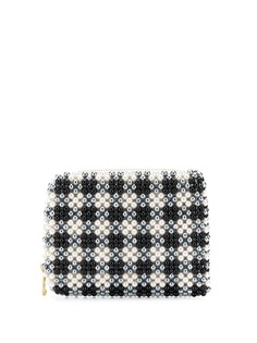 Shrimps small check clutch bag