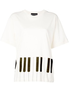 Boutique Moschino piano print T-shirt