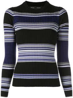 Proenza Schouler топ в полоску с круглым вырезом