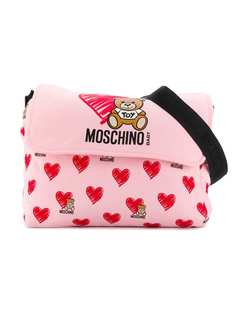 Moschino Kids сумка для мамы Toy Hearts