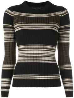 Proenza Schouler топ в полоску с круглым вырезом