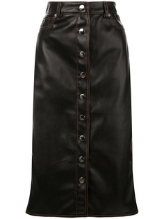 Proenza Schouler юбка миди PSWL из искусственной кожи