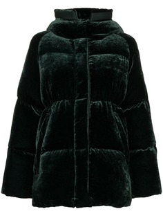 Moncler дутая бархатная куртка