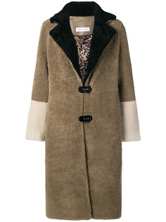 Saks Potts шуба в стиле колор-блок