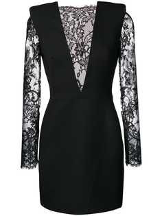 Alexander McQueen платье с кружевными панелями