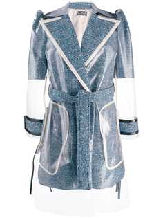 Elisabetta Franchi пальто с контрастными вставками