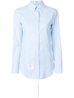 Thom Browne поплиновая рубашка с длинными рукавами на пуговицах