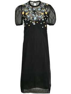 Miu Miu embellished sheer dress