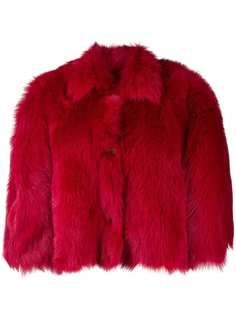 Red Valentino укороченная шуба свободного кроя