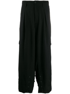 Yohji Yamamoto брюки свободного кроя
