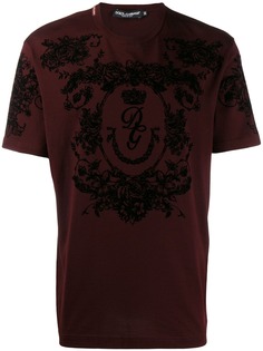 Dolce & Gabbana flocked print T-shirt