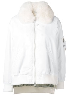 Yves Salomon Army куртка-бомбер с меховым воротником