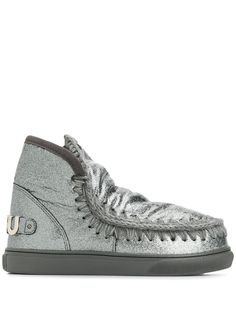 Mou MOU FW111008C ESKI SNEAKERS METAL LOGO 3DGLBK Leather/Fur/Exotic Skins->Leather