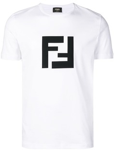 Fendi футболка с логотипом FF
