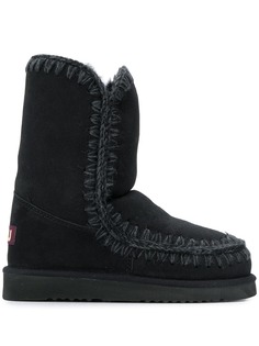 Mou MOU FW101000A ESKIMO BOOT 24CM BKBK Leather/Fur/Exotic Skins->Leather