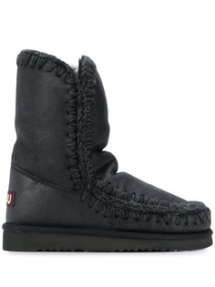 Mou MOU FW101000B ESKIMO BOOT 24CM CBKG Leather/Fur/Exotic Skins->Leather
