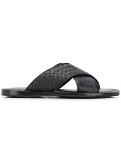 Bottega Veneta сандалии с плетением intrecciato