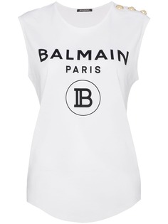 Balmain топ с логотипом