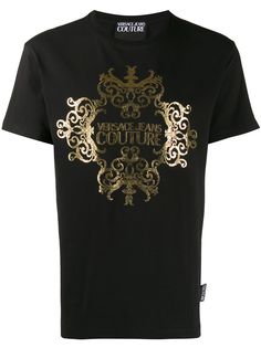 Versace Jeans Couture футболка с узором в стиле барокко
