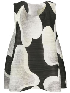 Pleats Please By Issey Miyake плиссированный топ с принтом