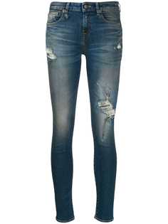 R13 distressed skinny jeans