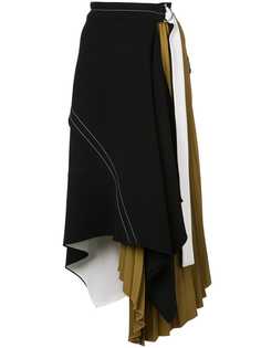 Proenza Schouler многослойная юбка асимметричного кроя с поясом