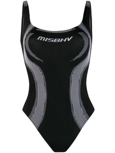 Misbhv logo print swimsuit