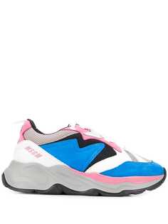 MSGM logo colourblock sneakers