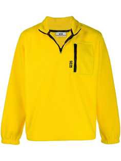 Gcds half zip fleece sweatshirt