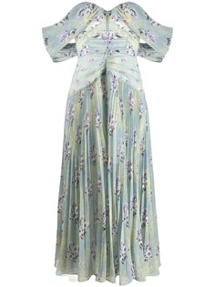 Self-Portrait sweetheart floral print dress