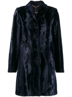 Paltò textured shearling coat