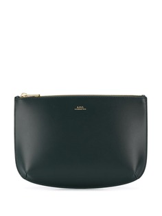 A.P.C. zipped clutch
