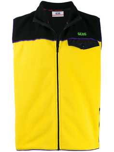 Gcds colour block fleece vest