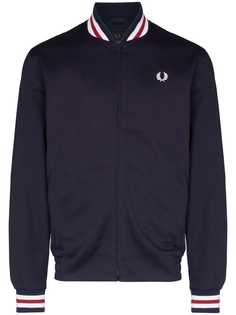 Fred Perry Zip-up cotton bomber jacket
