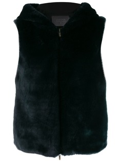 Lorena Antoniazzi faux-fur hooded vest