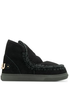 Mou MOU FW111008A ESKI SNEAKERS METAL LOGO BKBK Leather/Fur/Exotic Skins->Leather