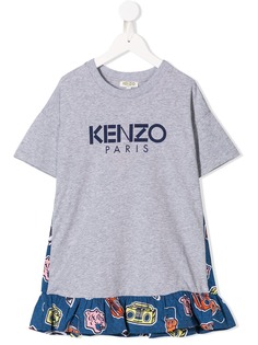 Kenzo Kids платье с контрастной вставкой